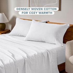 Bare Home pillowcase close-up highlights double-brushed softness for sensitive skin