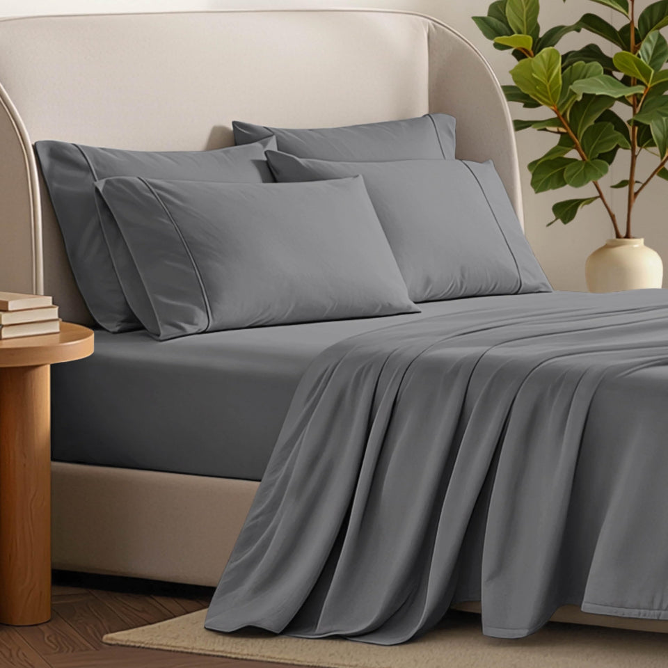 Bare Home hotel luxury twin-xl flat sheet drapes smoothly for comfort