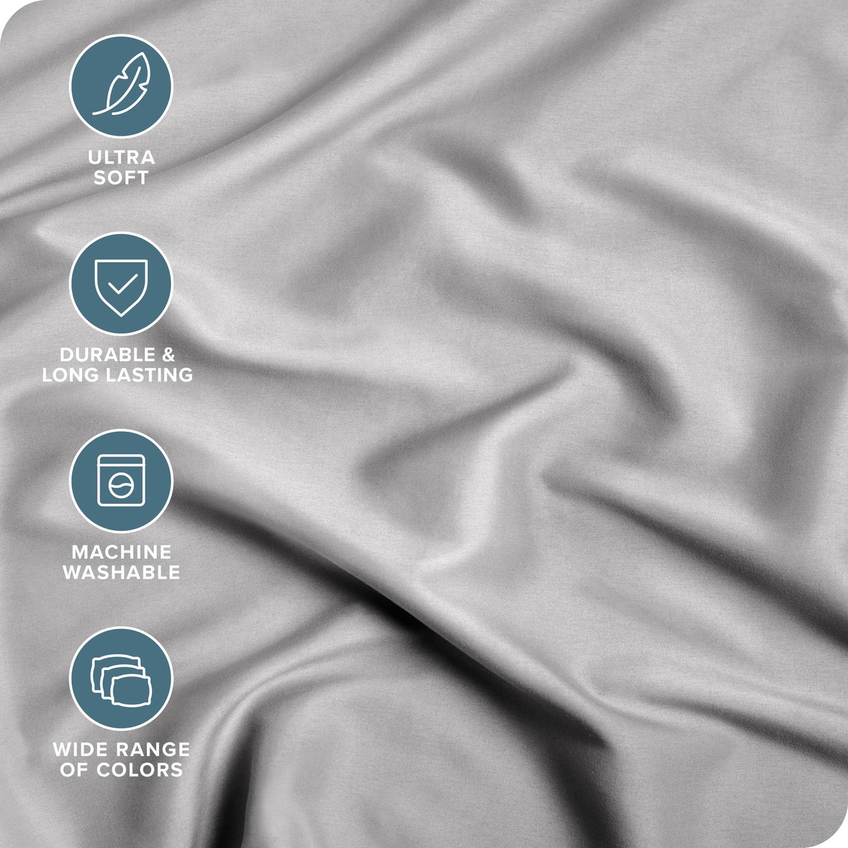 Close-up of Hydro-Brush softness texture on Bare Home sheet.