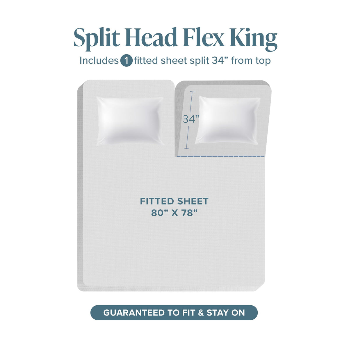 Bare Home king flat sheet 108x102 provides ample coverage.