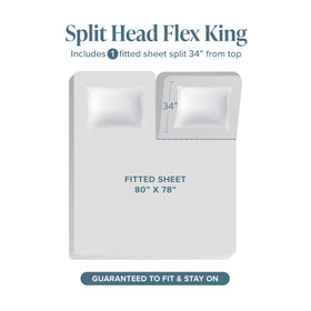 Bare Home king flat sheet 108x102 provides ample coverage.