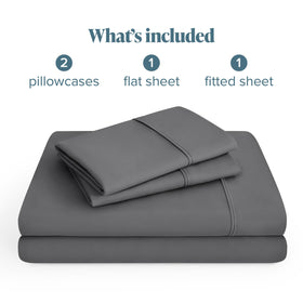 Bare Home King Sheet Set grey color swatch communicates versatile style
