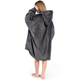 Bare Home oversized hoodie with plush hood for extra warmth during movie nights.