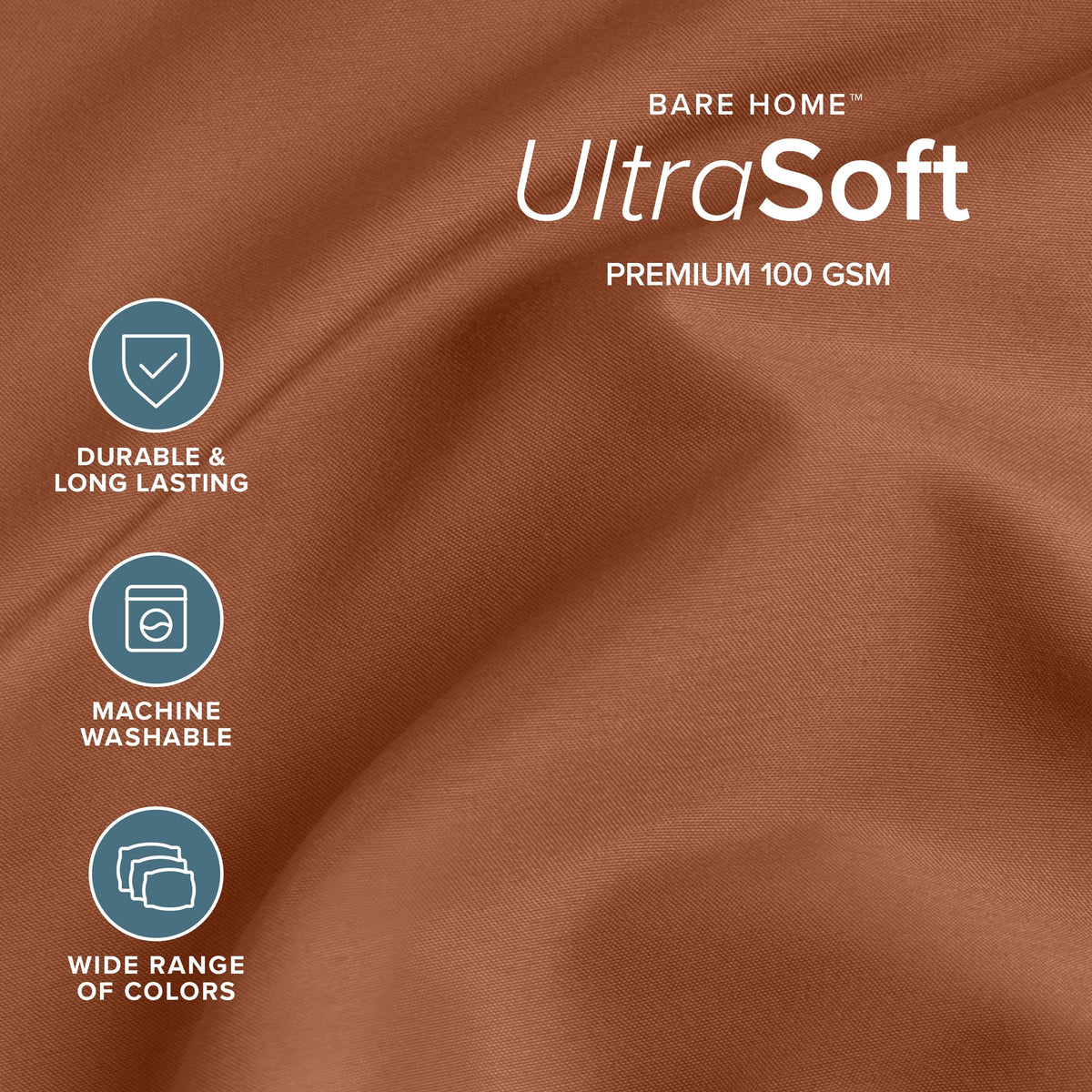 Bare Home queen fitted sheet 60x80x15 with deep pocket demonstrates secure all-night fit.