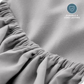 Bare Home queen fitted sheet is easy to machine wash for daily care.