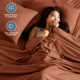 Bare Home queen pillowcase 20x30 highlights soft, wrinkle-resistant microfiber quality.