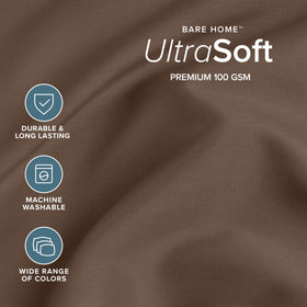 Deep-pocket fitted sheet design holds the mattress securely across the night.