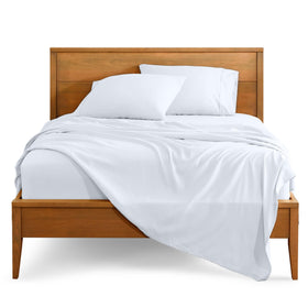 Bare Home queen sheet set with flat sheet for smooth, breathable comfort.