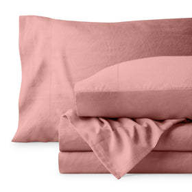 Bare Home washed microfiber finish provides breathable comfort