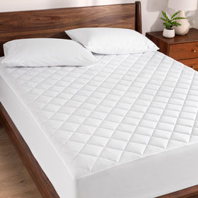 Bare Home quilted fitted mattress pad queen size offers plush comfort for better nights.