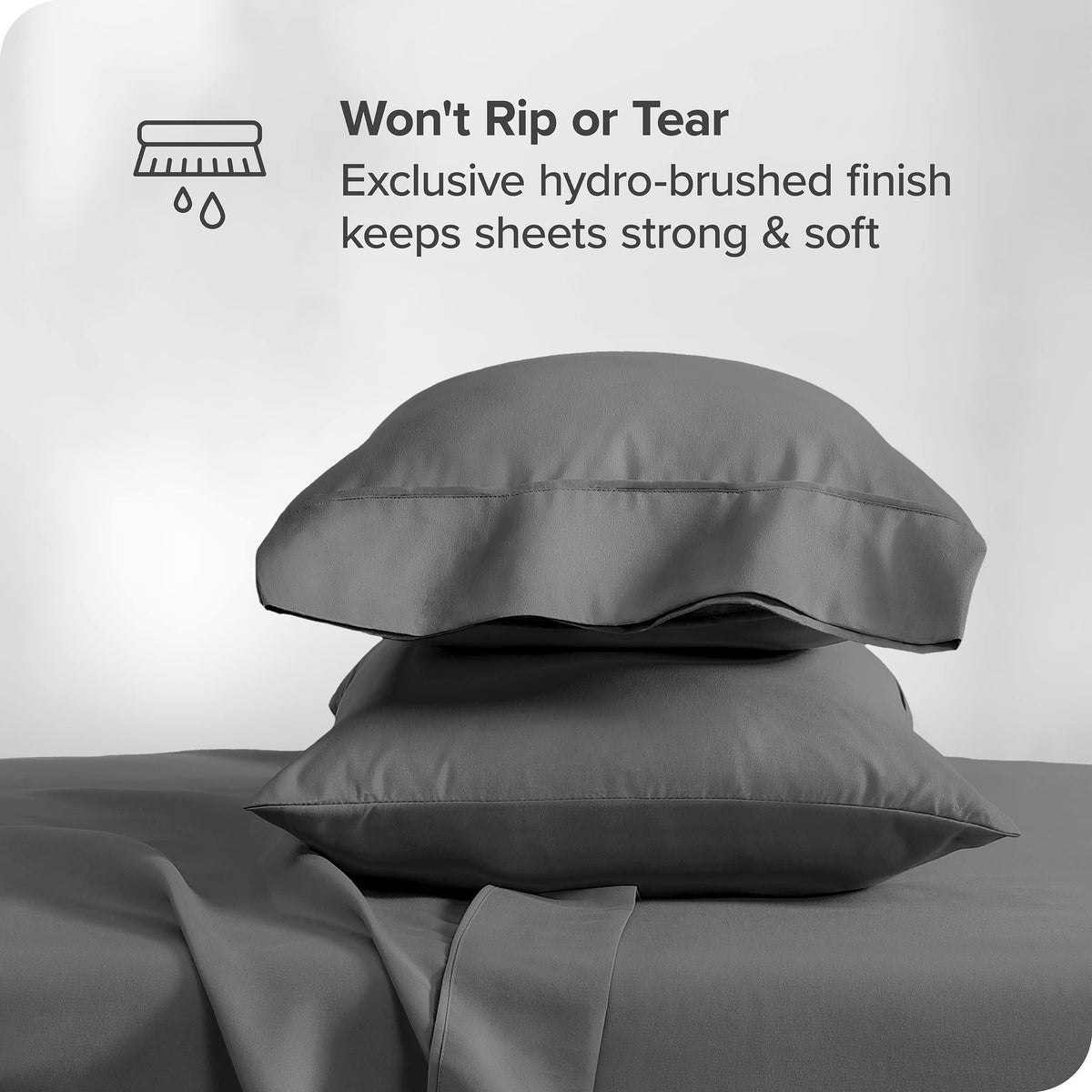Bare Home easy care fabric resists fading and wrinkles after washing.