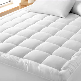 Bare Home Twin XL cotton top mattress pad with soft surface for cooler sleep