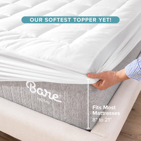 Bare Home soft loft fill adds cushioned comfort