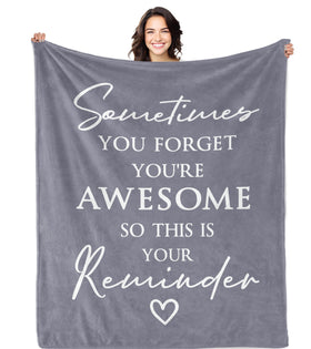 Bariceneth blanket folded neatly, gift-ready warmth for everyday encouragement.