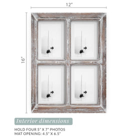 Barnyard Designs brown finish frame complements rustic and modern interiors