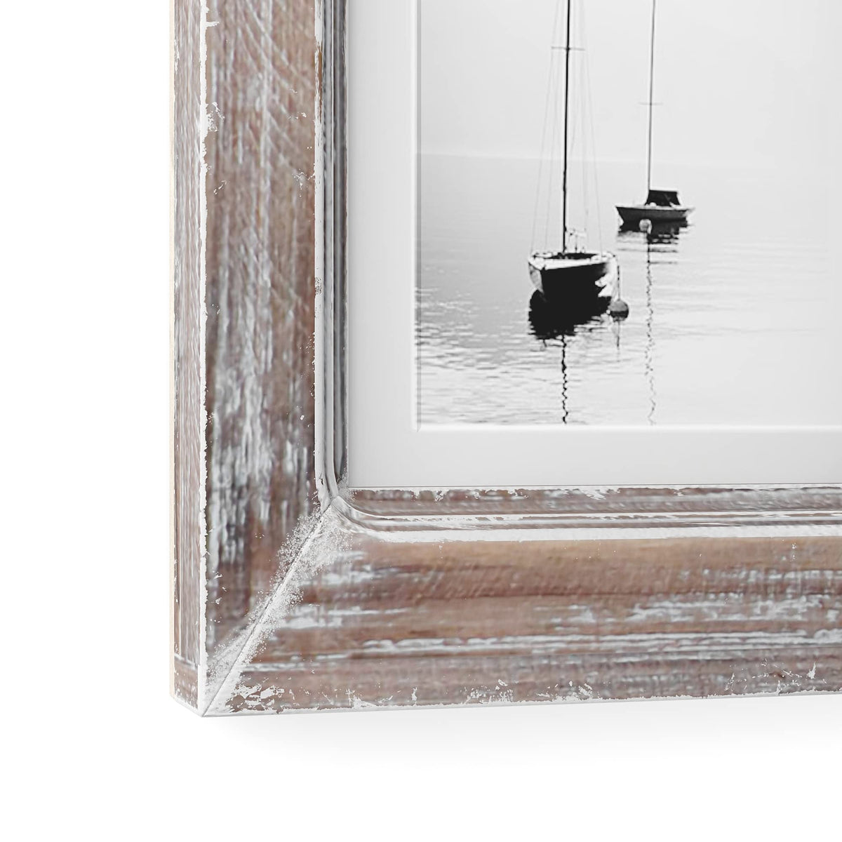 Barnyard Designs clear glass front protects photos while preserving clarity