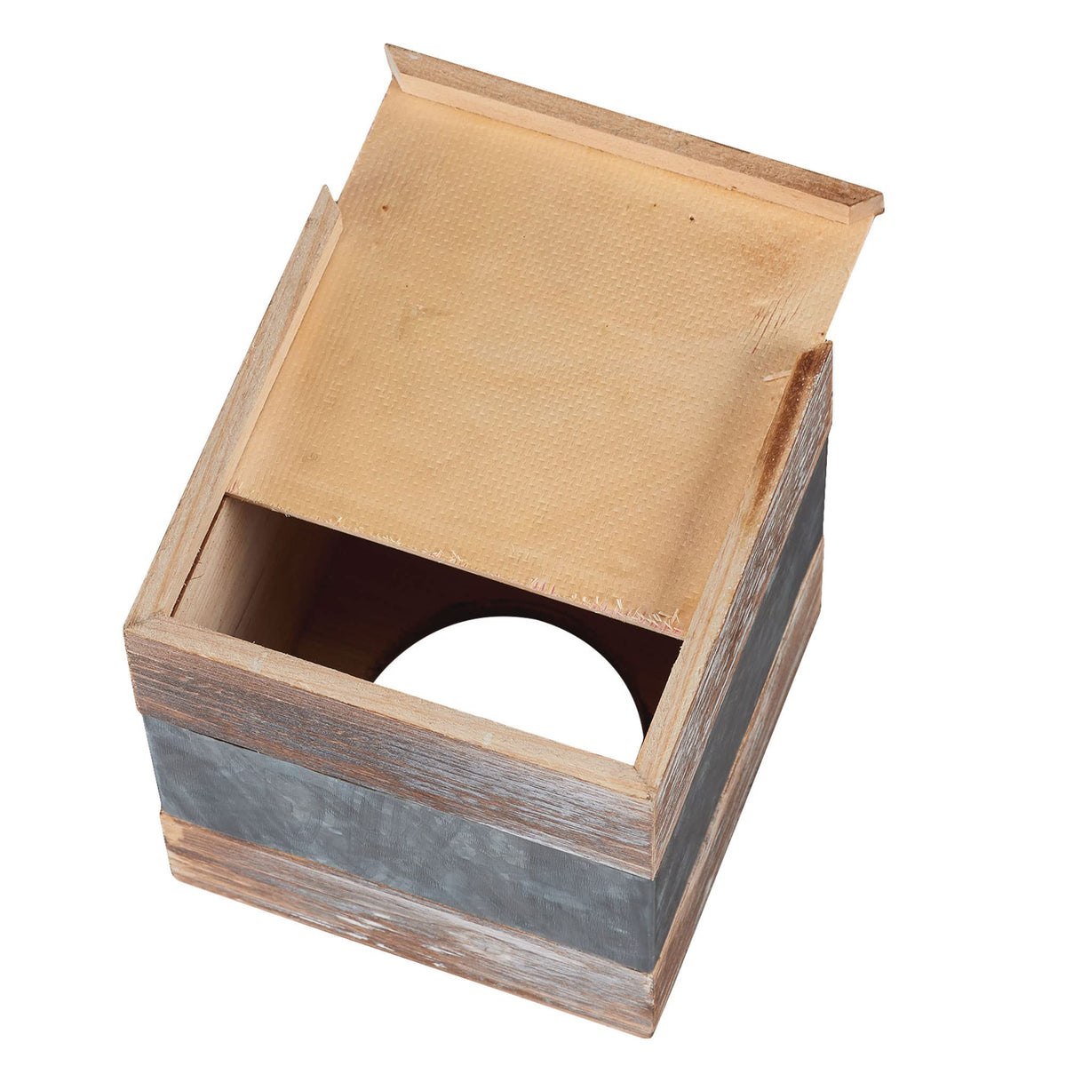 Barnyard Designs 6x6 inch tissue cover fits standard boxes with easy refills.