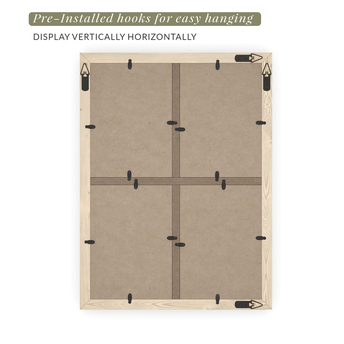 Barnyard Designs 16x12 overall size supports a bold gallery look