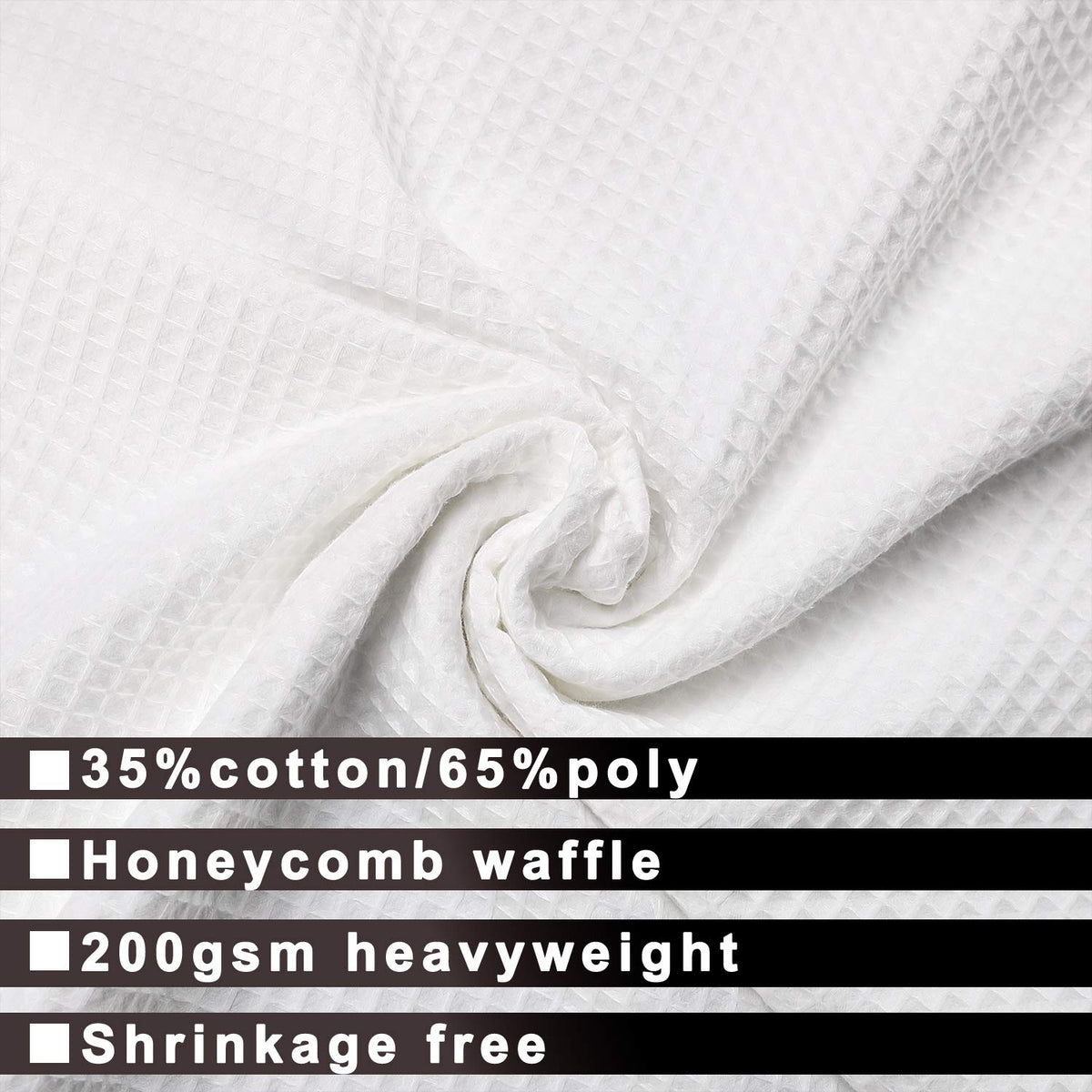 Barossa Design honeycomb waffle weave curtain texture and premium fabric