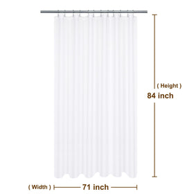 Barossa Design machine-washable shower curtain for easy cleaning