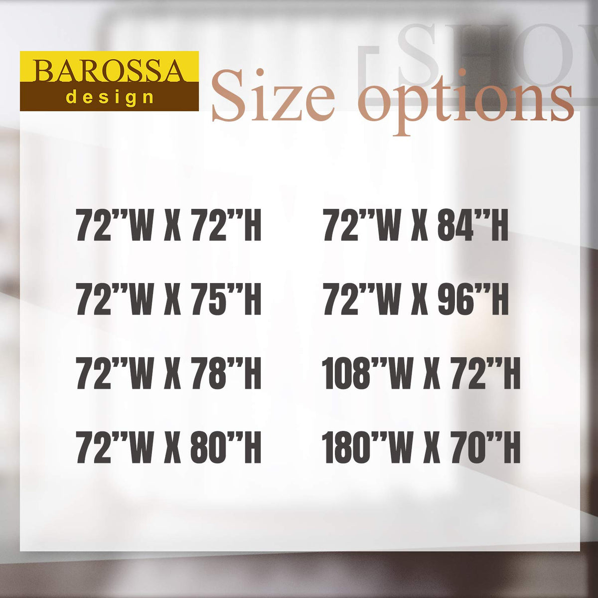 Barossa Design easy-care curtain is machine washable for busy homes.
