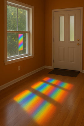 Bartovation educational display uses the sheet to visualize light diffraction in lessons.