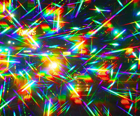 Bartovation spectra view demonstrates gas-tube light with clear diffraction patterns.