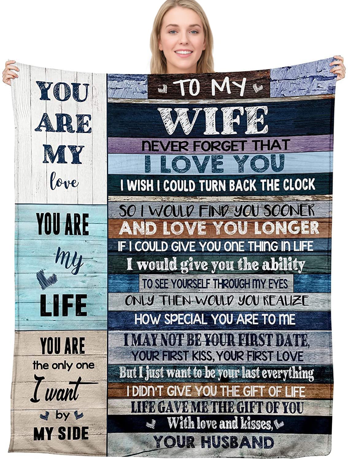 Basao anniversary romantic blanket wife gift for special occasions and cozy moments