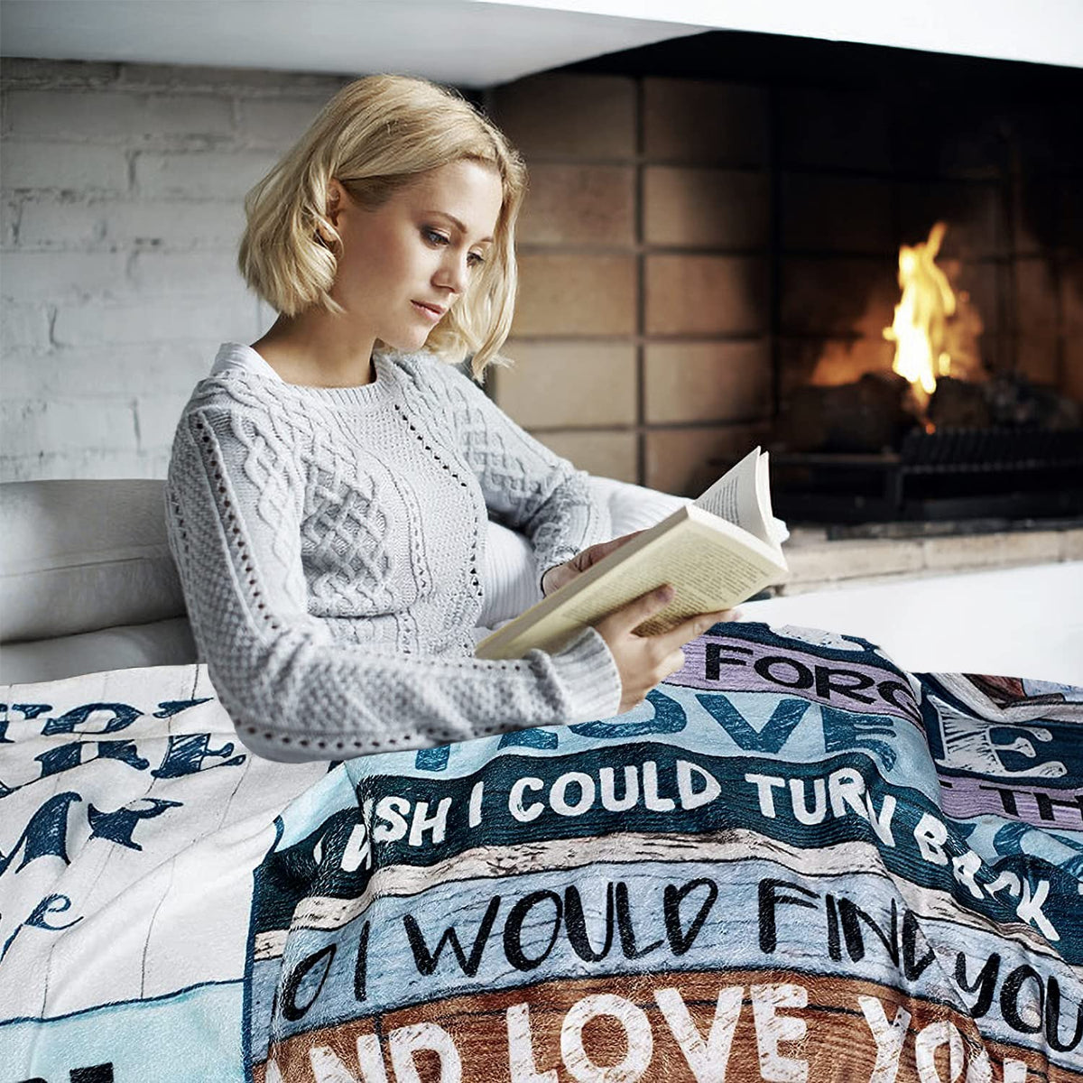BASAO soft flannel throw on a sofa for cozy everyday comfort