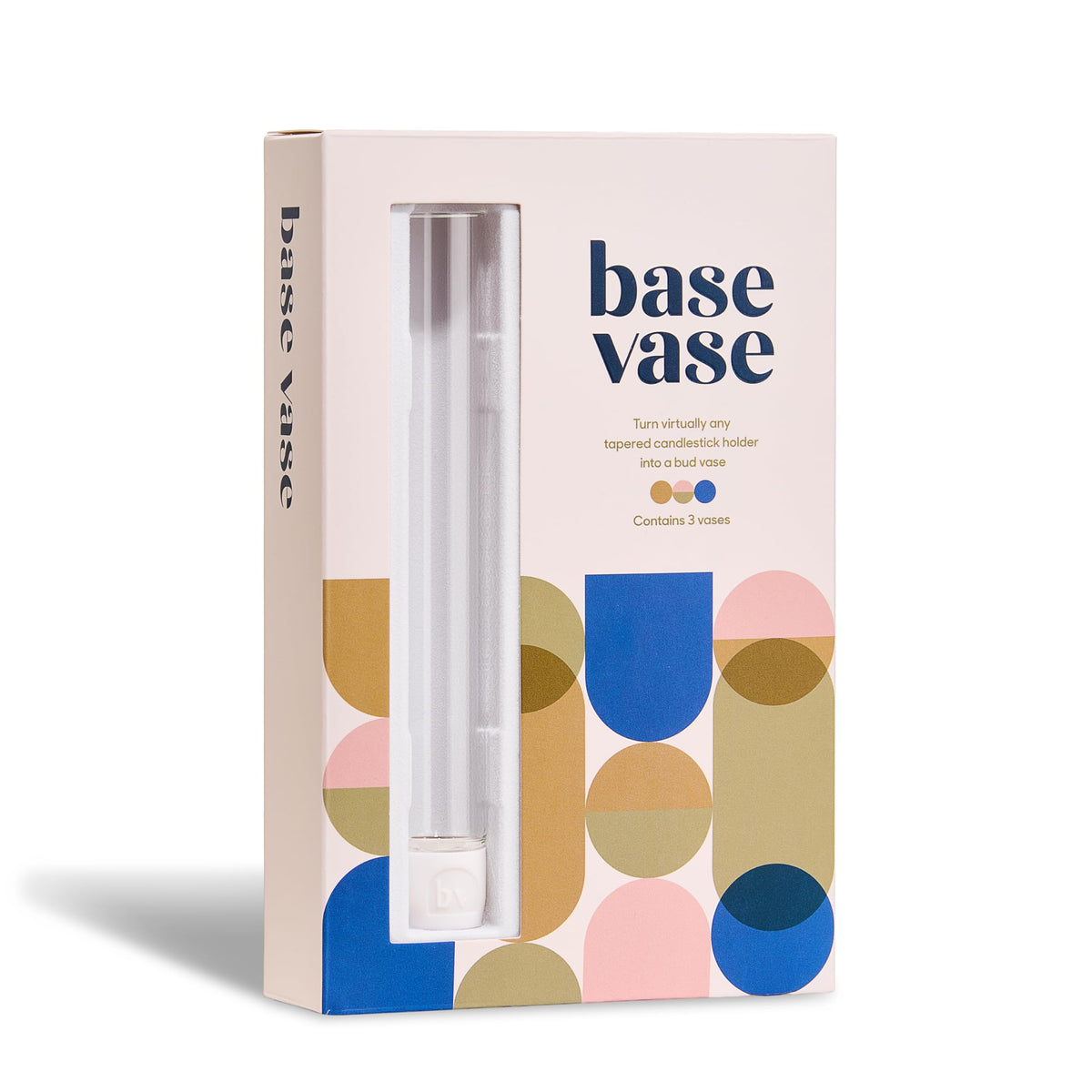 Base Vase bud vases on table ready for fresh floral centerpieces
