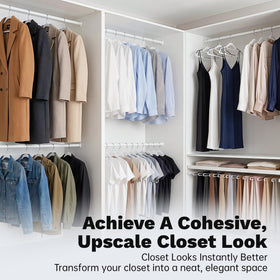Baseca closet-organization solution helps you optimize storage.
