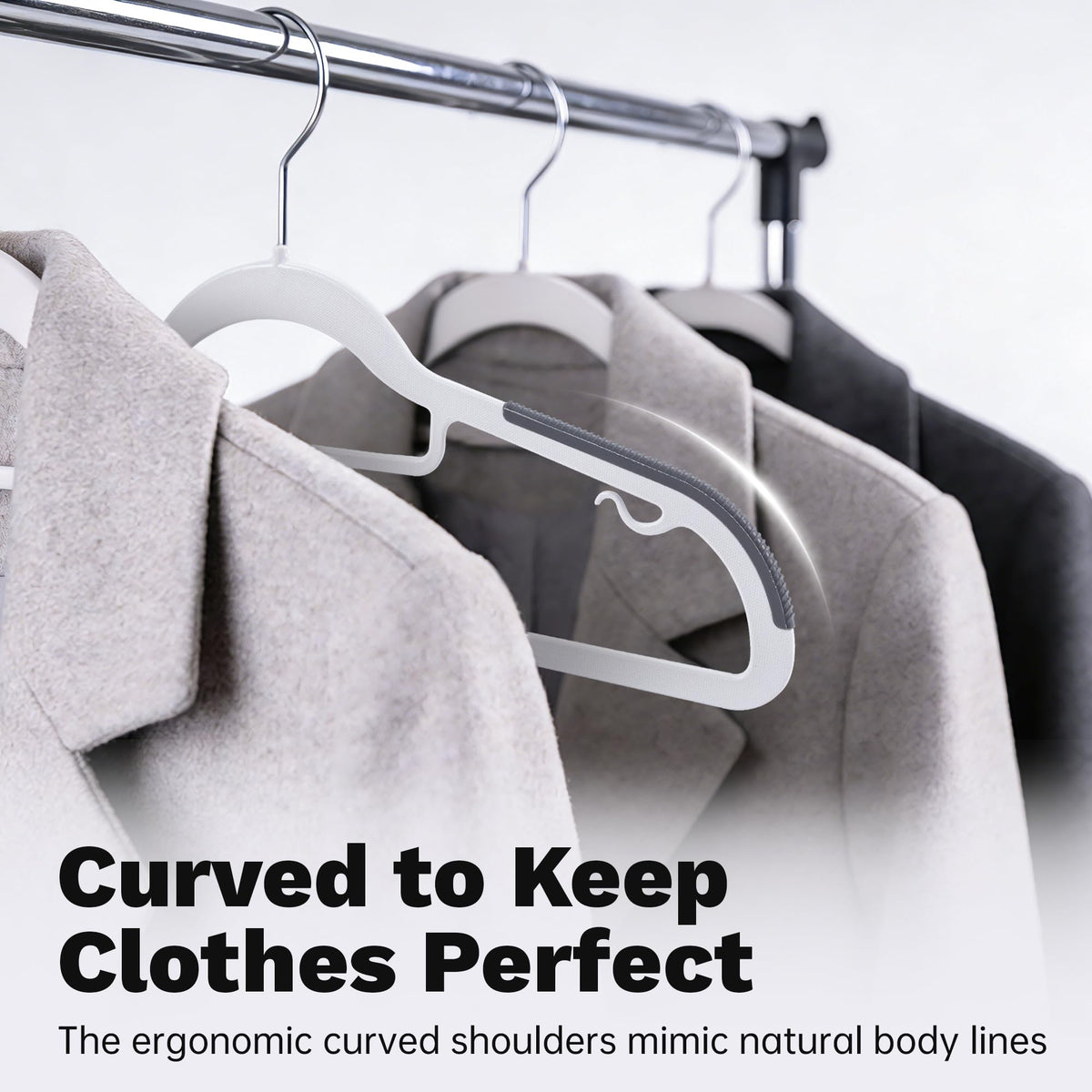 Baseca garment-shape protection design reduces shoulder bumps.
