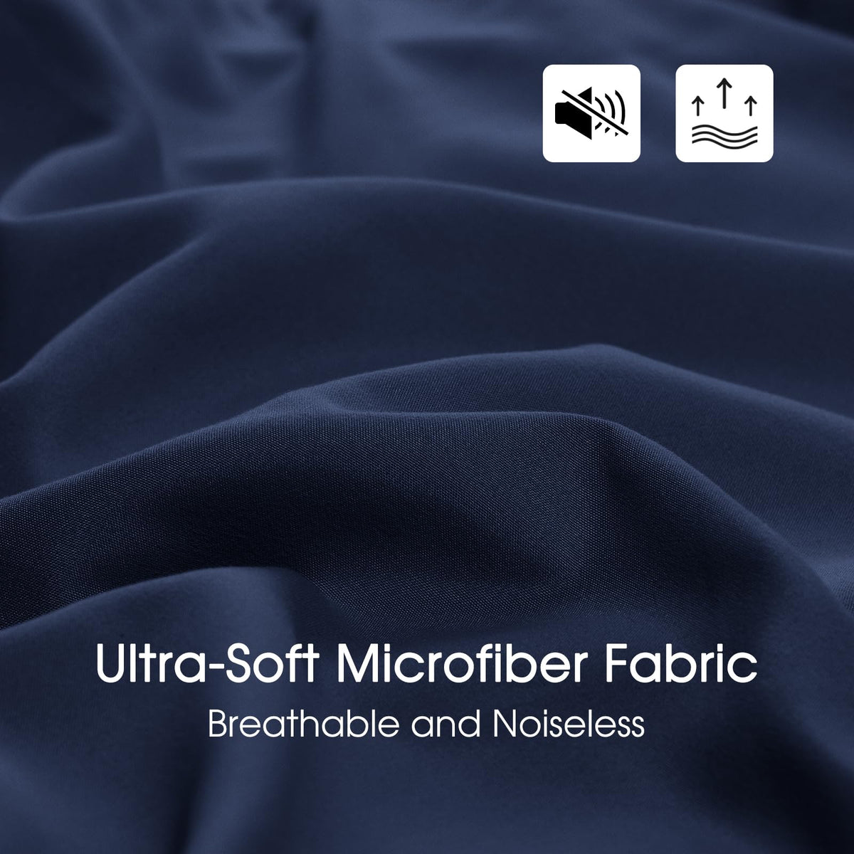 Basic Beyond invisible zipper detail on the comforter edge for clean lines.