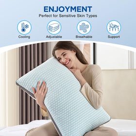 Baskbed premium shredded memory foam and microfiber blend for comfort