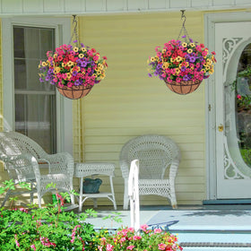 Bassion eucalyptus accents add fresh greenery to any outdoor setup