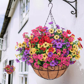 Bassion weatherproof outdoor flowers endure wind and rain for lasting color
