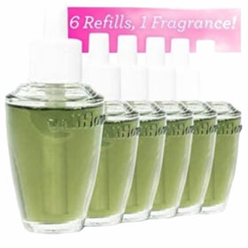 Bath & Body Works Fresh Balsam Wallflowers refill close-up bottle, provides cozy evergreen scent for rooms.