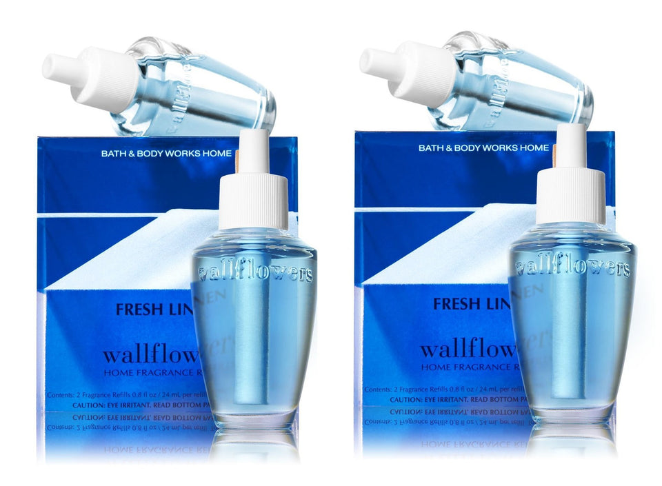 Bath and Body Works Fresh Linen wallflower bulb refill for continuous clean aroma