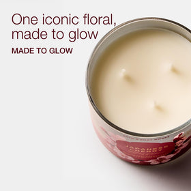 Bath & Body Works Japanese Cherry Blossom ornate lid adds gift-ready appeal.