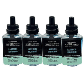 Bath & Body Works Lakeside Morning refill bulbs closeup reveals scent notes