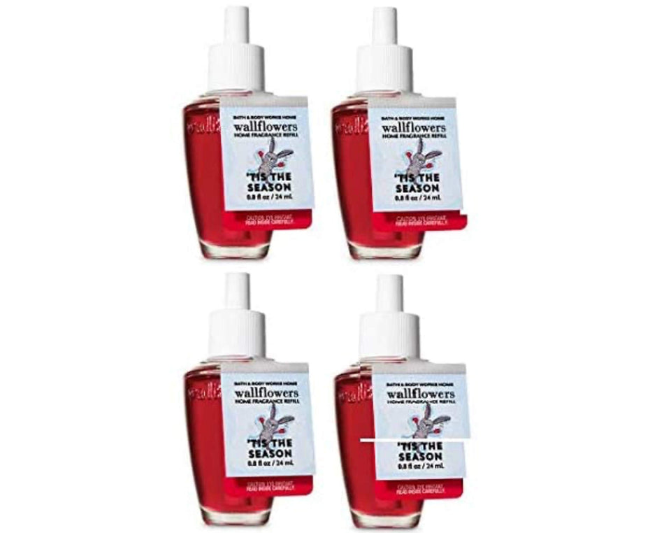 Bath & Body Works Tis the Season refill bulbs pack 4 for continuous home fragrance