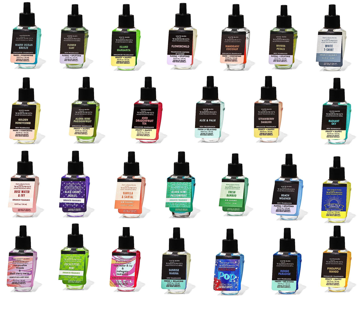 Bath & Body Works Wallflower fragrance refill assorted pack keeps rooms smelling fresh.
