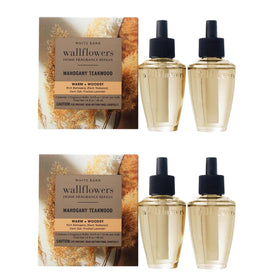 Bath & Body Works Wallflowers Mahogany Teakwood refill bottle for continuous fragrance in bedrooms.