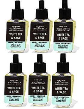 Bath & Body Works Wallflowers White Tea & Sage refill bottle for a clean, inviting room.