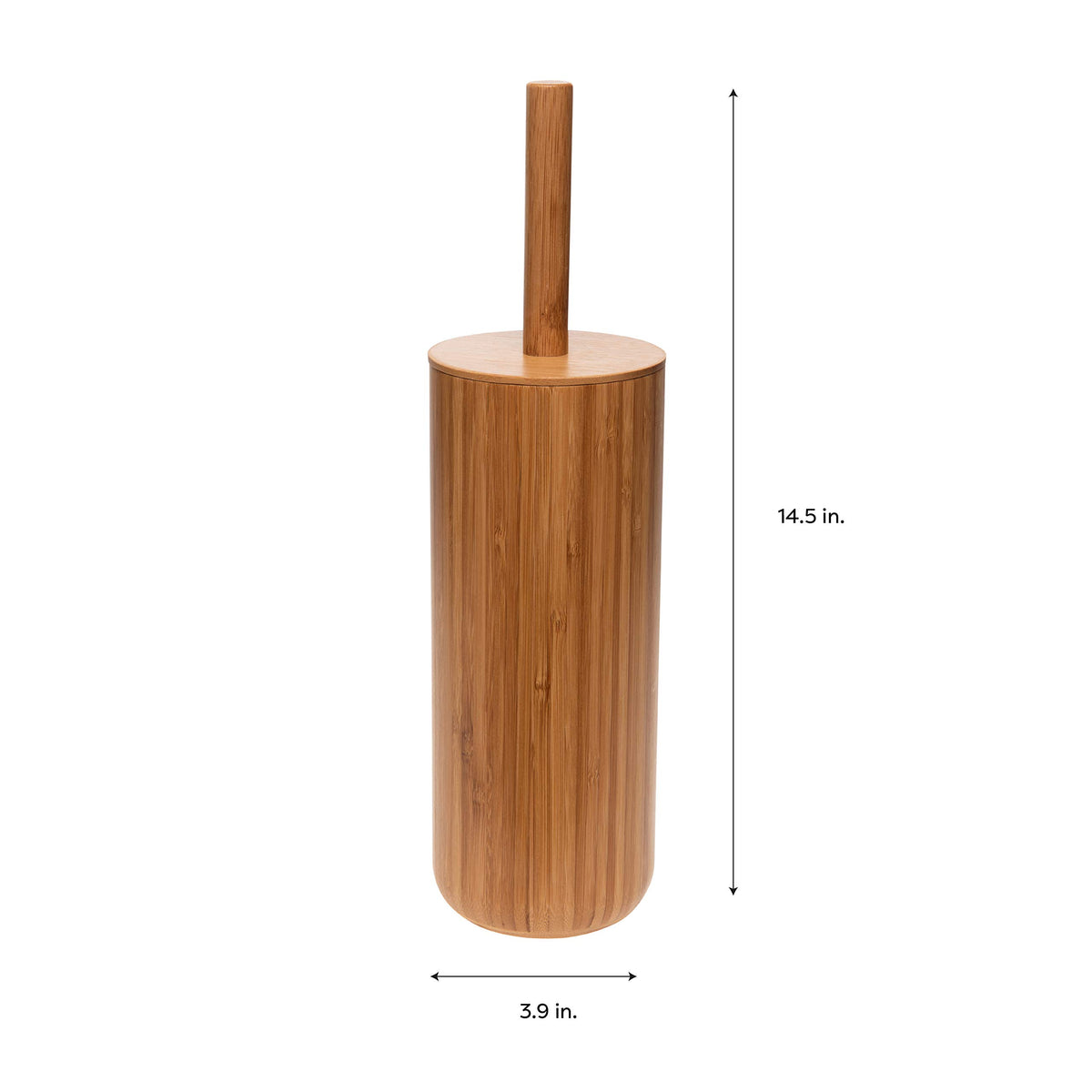 Bath Bliss tall discreet holder fits compact spaces without crowding the bathroom.