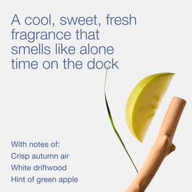 Lakeside Morning apple scent detail emphasizes crisp green fruit aroma.