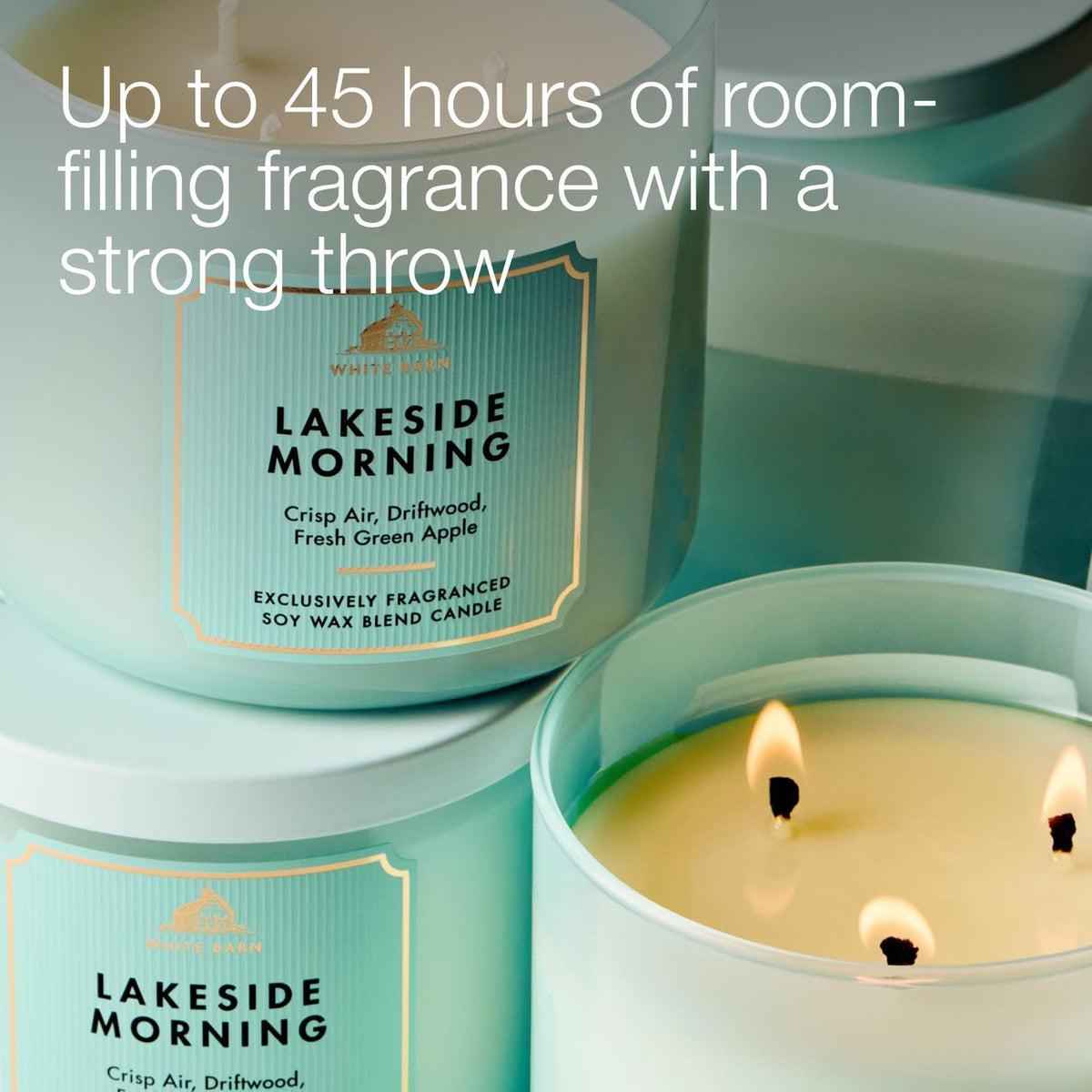 Candle-lit scene from Lakeside Morning for cozy ambiance.