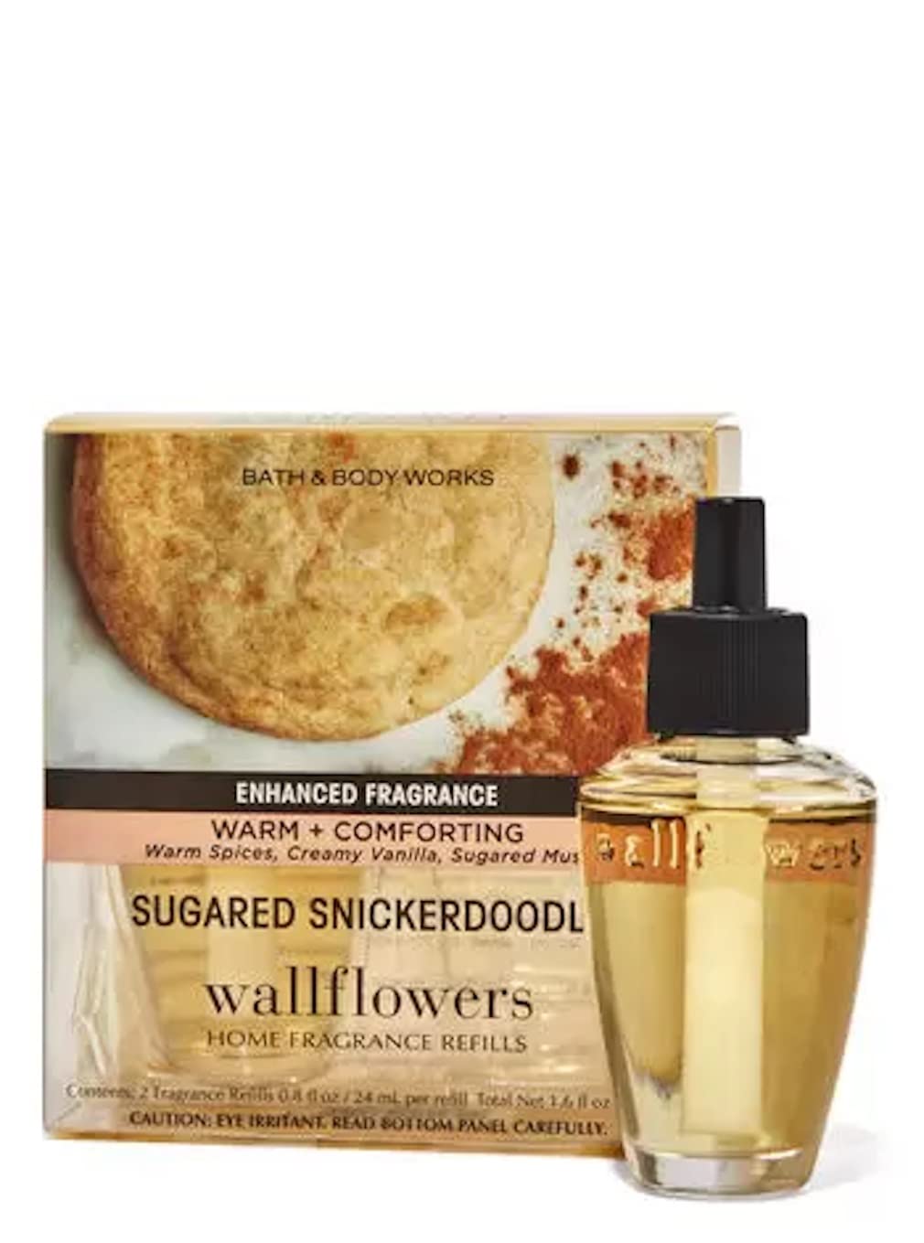 Bath & Body Works Sugared Snickerdoodle Wallflowers refill for lasting room fragrance