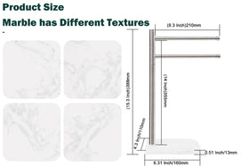 BathAce stainless steel swivel arms provide easy towel access and a sleek look.