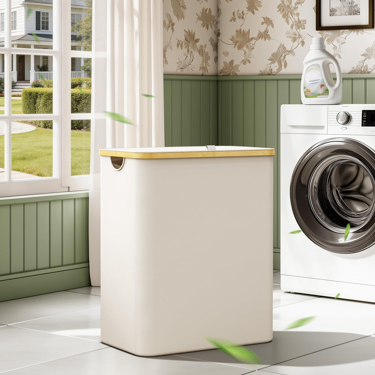 Bathola large capacity 600D fabric keeps clothes contained and tidy.